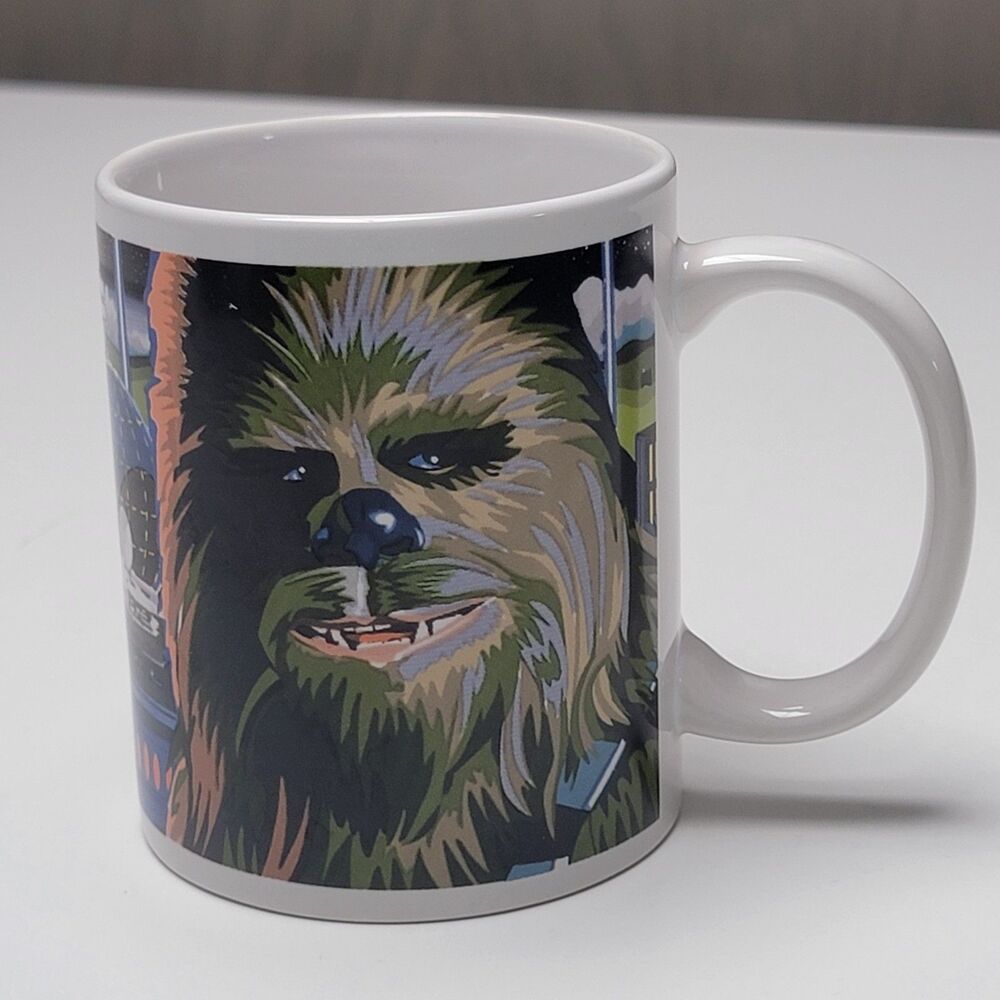 Star Wars Chewbacca Han Solo Ceramic Coffee Mug Galerie Tea Cup Collectible 2014 - Picture 3 of 6